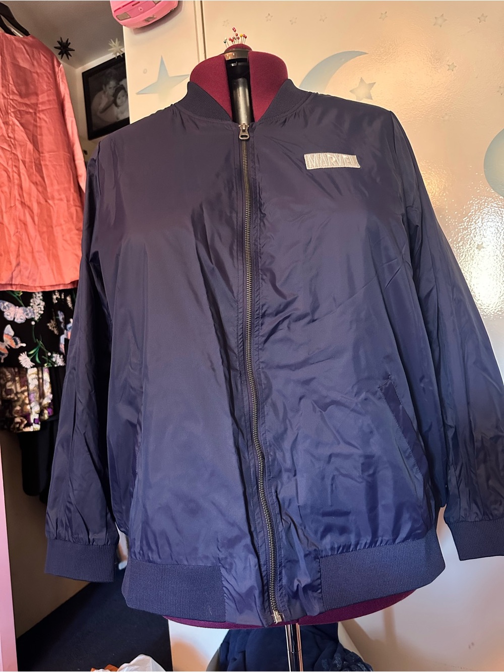 Torrid Her Universe Avengers Endgame Bomber Jacket size 5 Plus Travel Bag